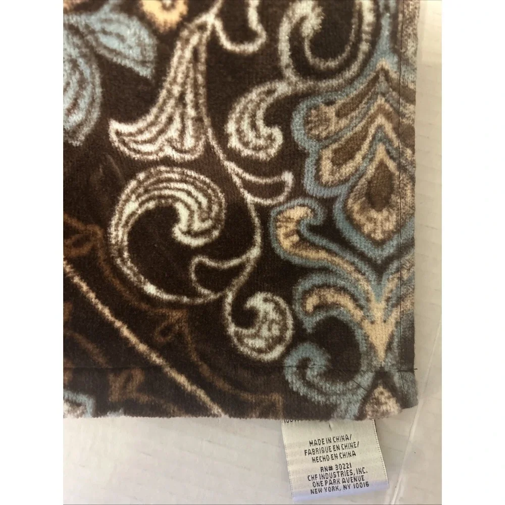 Peri Home Bath Towels Set Of 2 Brown/Teal Cotton 28